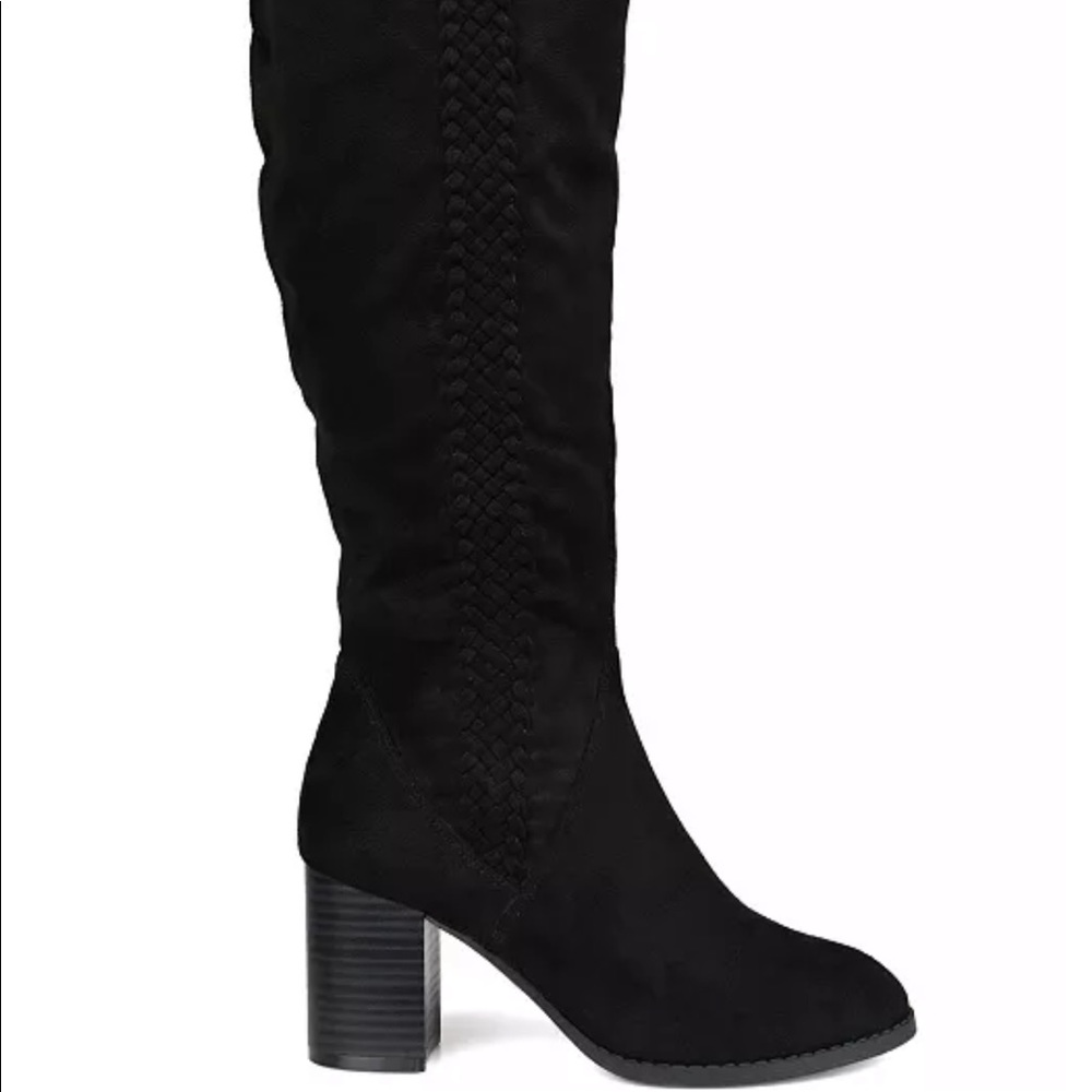 Black Below-the-Knee WC Boot by Journee Collection
